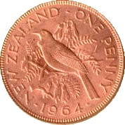 NZ Penny coin