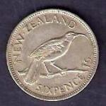 NZ Silver sixpence