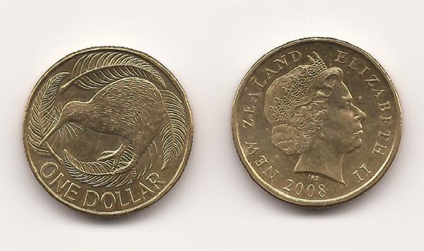 2008 Kiwi Crying NZ Dollar coin