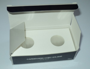 50 2x2 Cardboard flip coin holder Small size. 25mm
