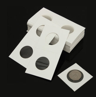 Cardboard mylar coin flip 35mm medium 2x2