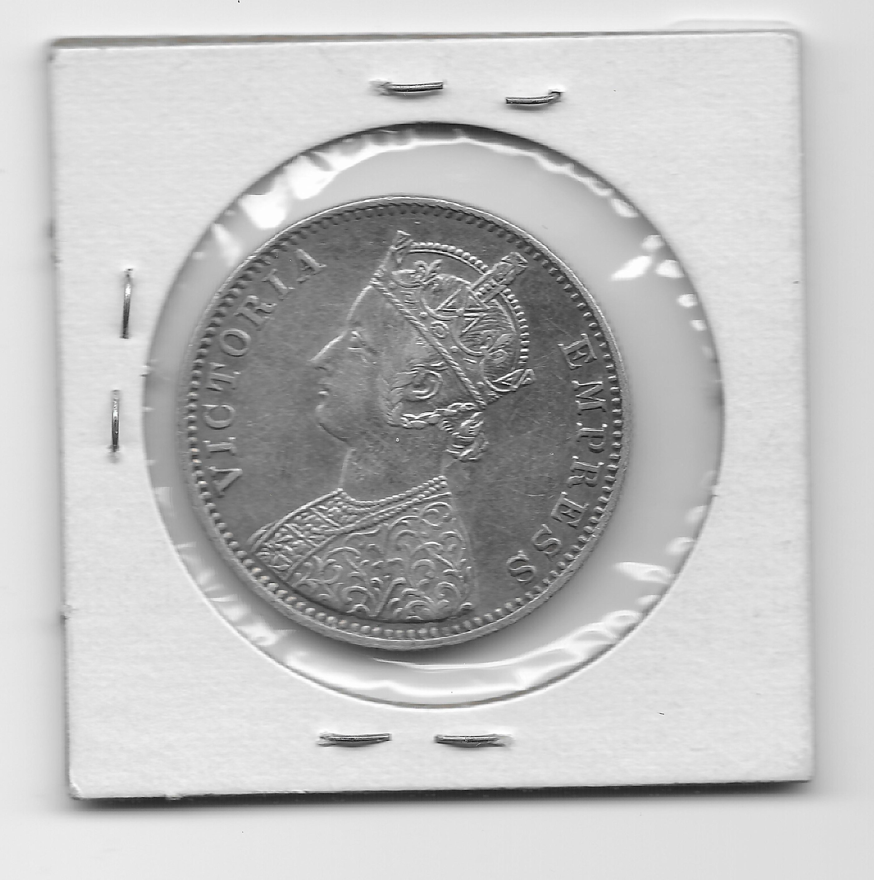 India 1900 rupee silver