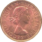 16 New Zealand pennies