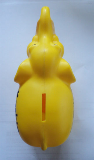 ASB Yellow Kashin Money box with tusks and trunk pointing down