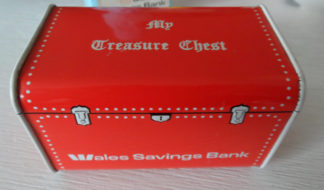 Wales Bank treasure Chest Moneybox