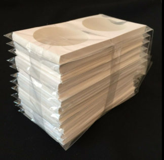 120pcs 2x2 Cardboard flip coin holders. Includes 10 of each size.