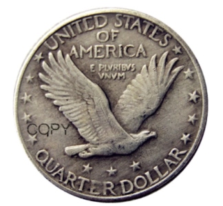 US 1916 Standing Liberty Quarter Silver Plated Copy Coin (Replica)
