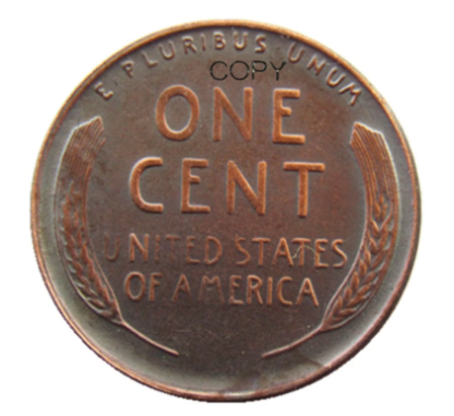 US 1955 Double Wheat Penny One Cent Copper Copy Coin R