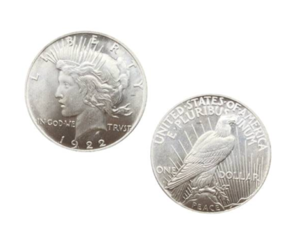 1922 replica peace copy coin
