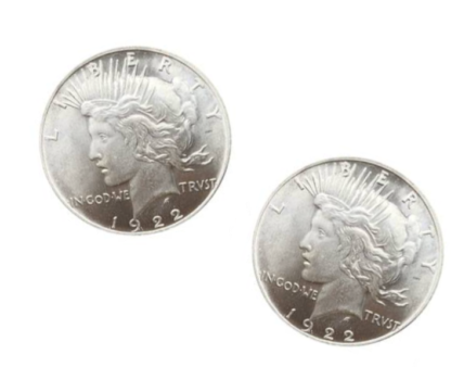 1922 two headed replica peace copy coin.