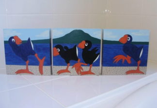 Pukeko family Auckland