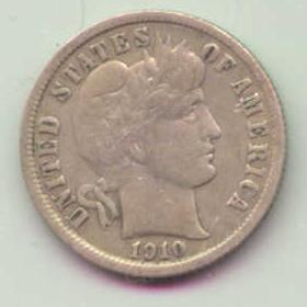 1910 USA dime.