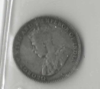 Ceylon 1914 10 Cents  silver