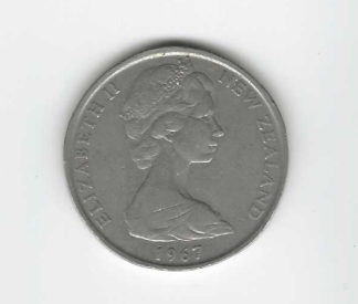 1967 dot above 1 NZ 50c