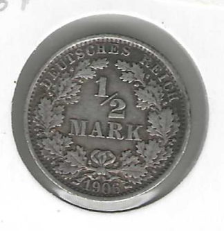 Germany Half Mark 1906 F