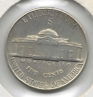 1943S USA Jefferson Silver Nickel