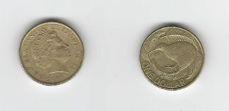 2008 Kiwi Crying NZ Dollar coin. Average condition.