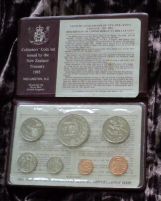 Uncirculated Set 1983 Fiftieth Anniversary year of NZ coinage