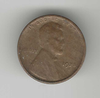 1923-S USA Lincoln Head One Penny Cent