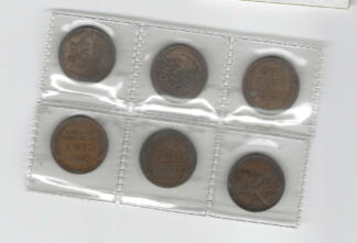 6 USA Lincoln / Wheat cents.