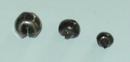 Kingdom of Siam/Thailand: Three different sizes of silver fractional bullet money. Damaged. - Image 4