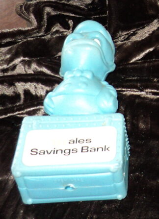 Wales Savings Bank Donald Duck Moneybox Blue