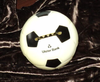 Ulster Bank Soccer Ball Moneybox.