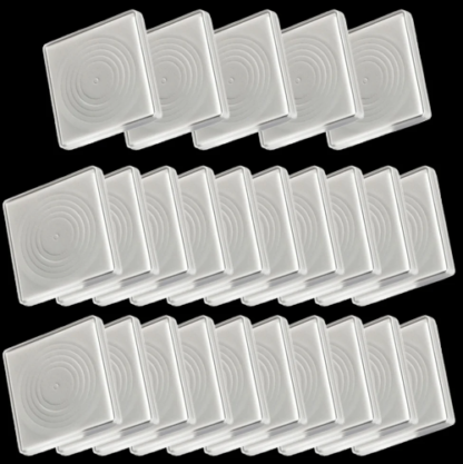 20 Large size. 40mm Square Coin capsules with optional foam spacers - Image 3